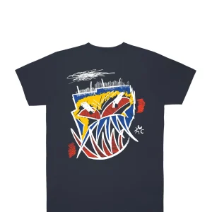 Angry-T-Shirt-Navy>Jacker Cheap