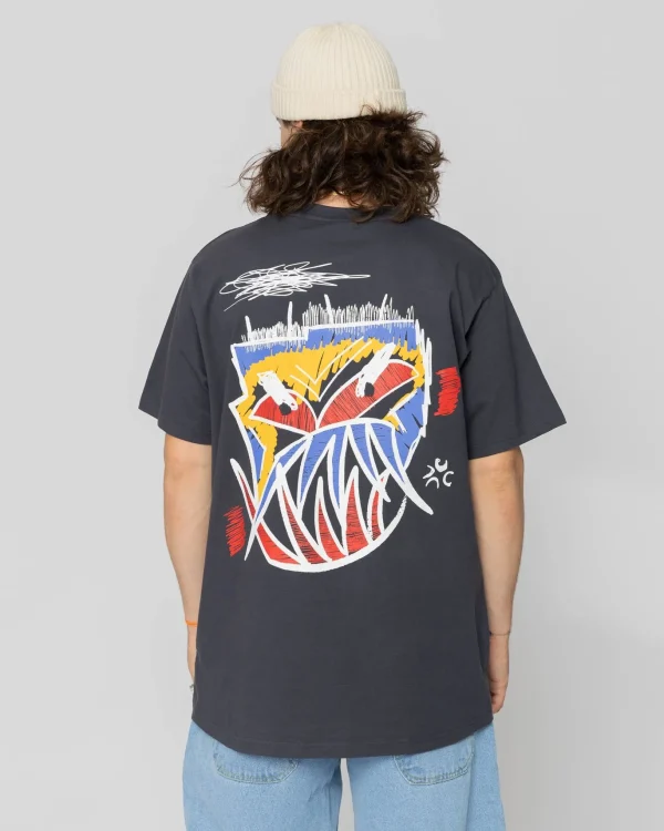 Angry-T-Shirt-Navy>Jacker Cheap