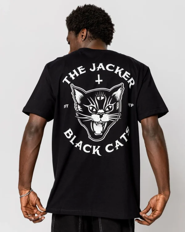 Black Cats-T-Shirt-Black>Jacker Online