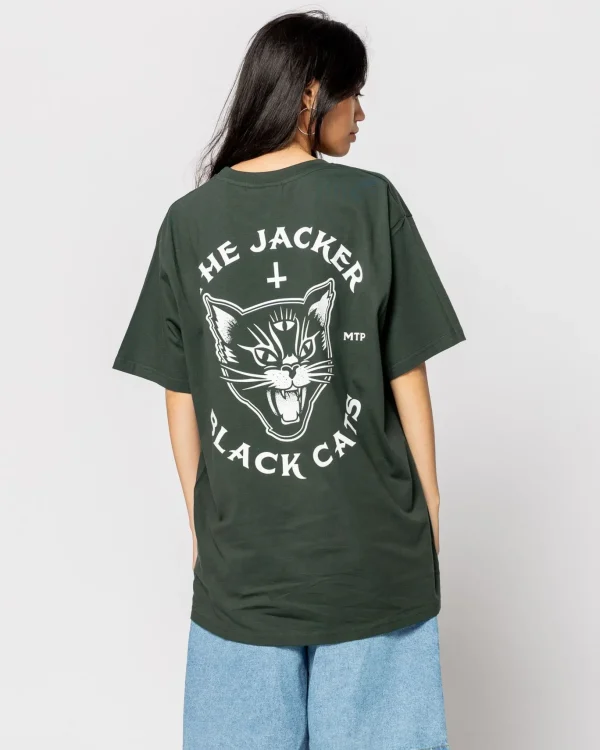 Black Cats-T-Shirt-Dark Green>Jacker Fashion