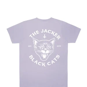 Black Cats-T-Shirt-Lavender>Jacker Hot