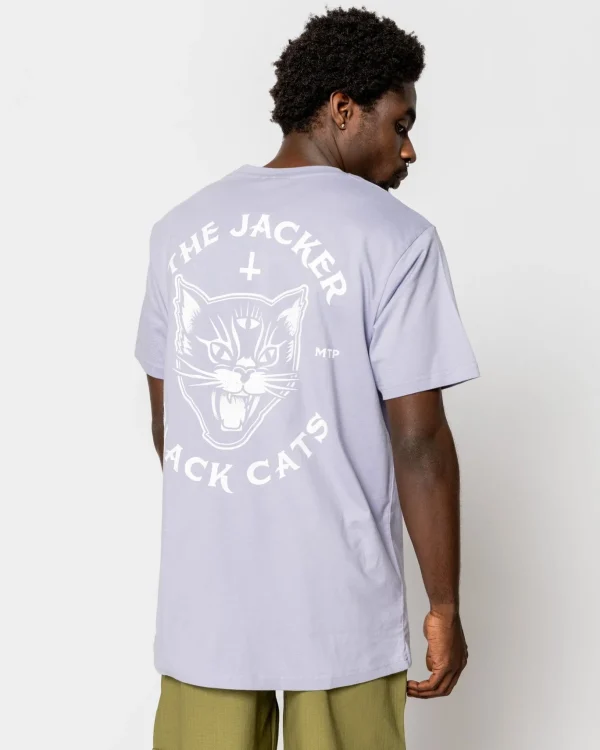 Black Cats-T-Shirt-Lavender>Jacker Hot