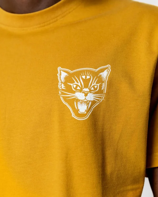 Black Cats-T-Shirt-Mustard>Jacker Fashion