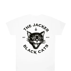 Black Cats-T-Shirt-White>Jacker Flash Sale