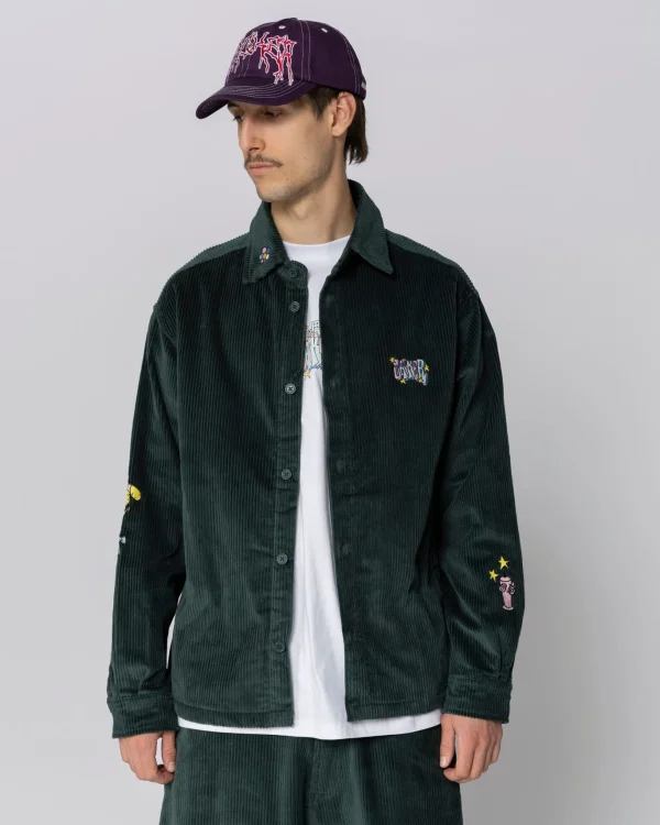 City Tour Corduroy Shirt-Dark Green>Jacker Best