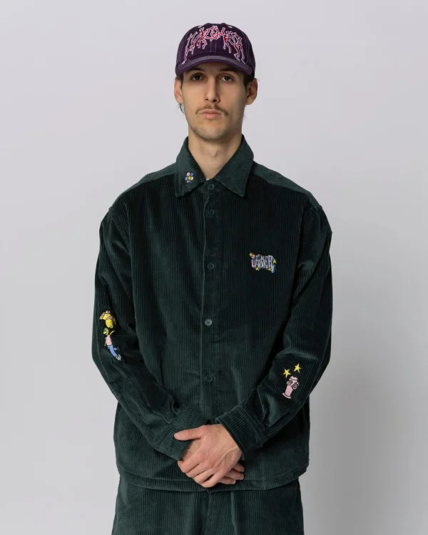 City Tour Corduroy Shirt-Dark Green>Jacker Best