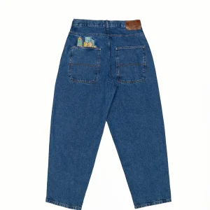 City Tour Denim Baggy Pant-Blue>Jacker Best