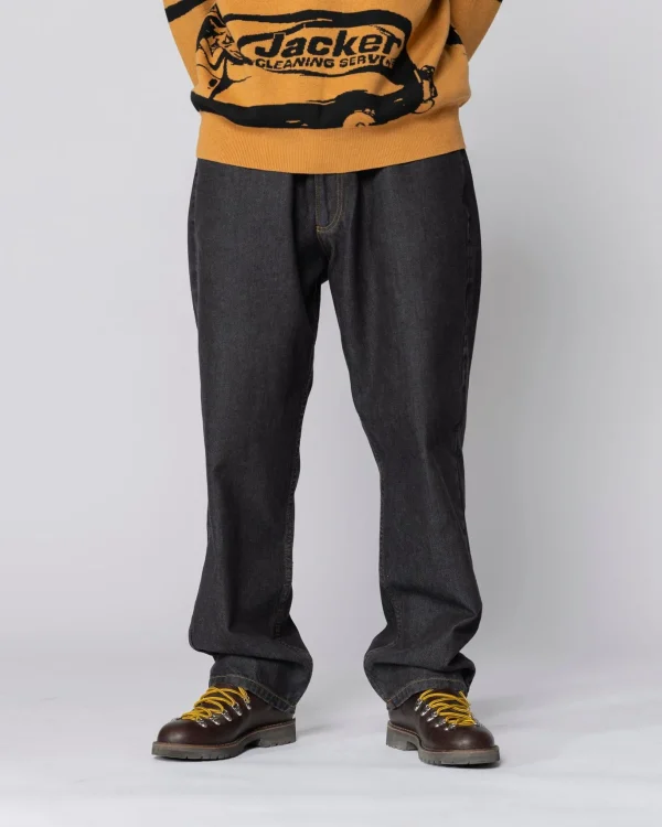 City Tour Denim Baggy Pant-Black>Jacker Fashion