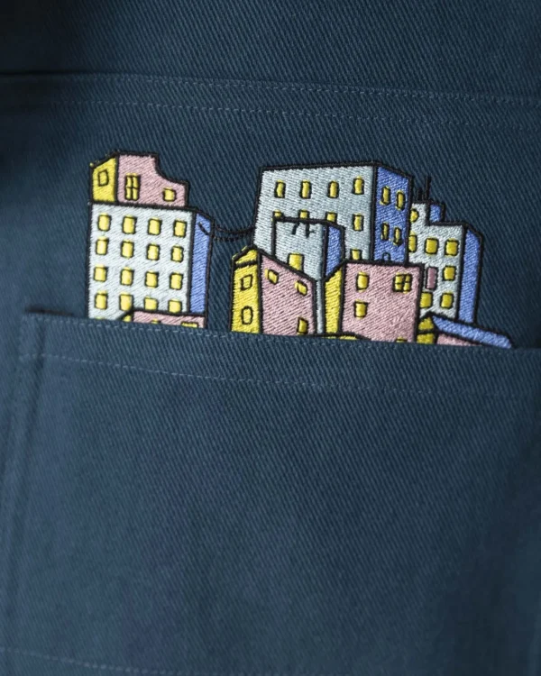 City Tour Extra Baggy Pant-Petrol Blue>Jacker Cheap