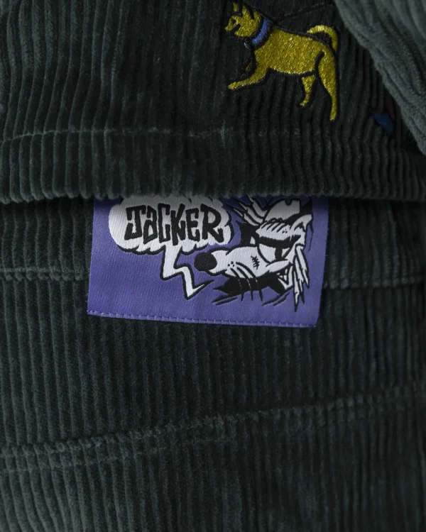 City Tour Extra Baggy Pant Corduroy-Dark Green>Jacker Best Sale