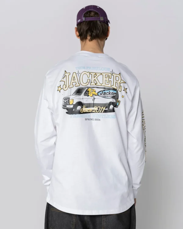 Cleaner Long Sleeves-White>Jacker Cheap