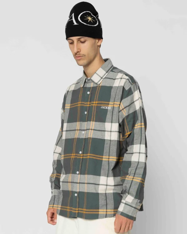 College Tartan-Shirt-Green>Jacker New