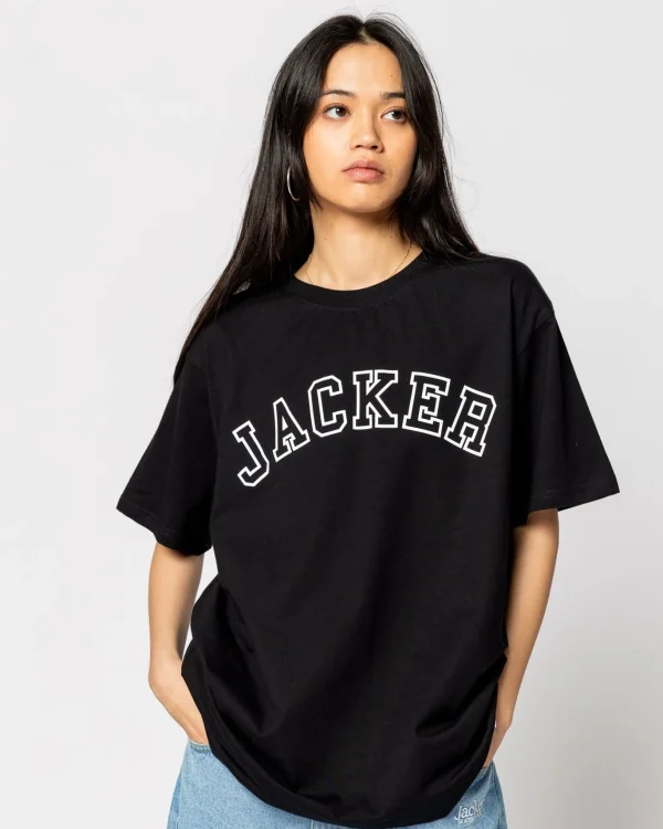 College Tee-T-Shirt-Double Black>Jacker Sale