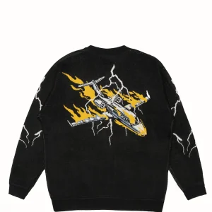 Crash Bomber Knit-Black>Jacker Store