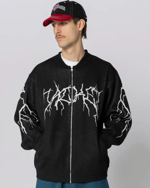 Crash Bomber Knit-Black>Jacker Store
