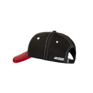 Double Jay Cap-Black/Red>Jacker Clearance