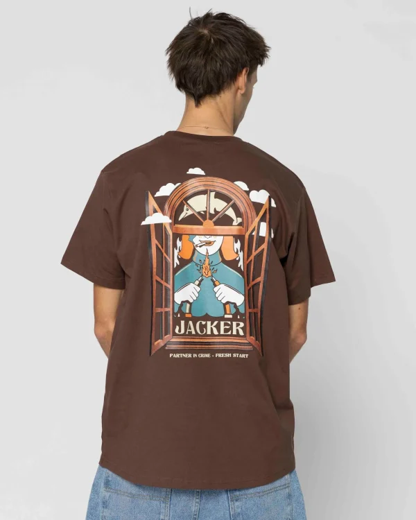 Fresh Start-T-Shirt-Brown>Jacker Shop