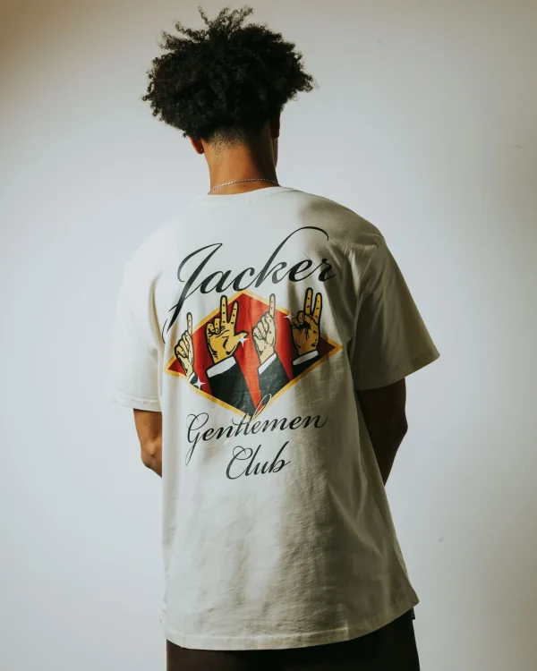 Gentlemen Club-T-Shirt-Beige>Jacker Outlet