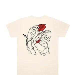 Holy Roses-T-Shirt-Beige>Jacker Best