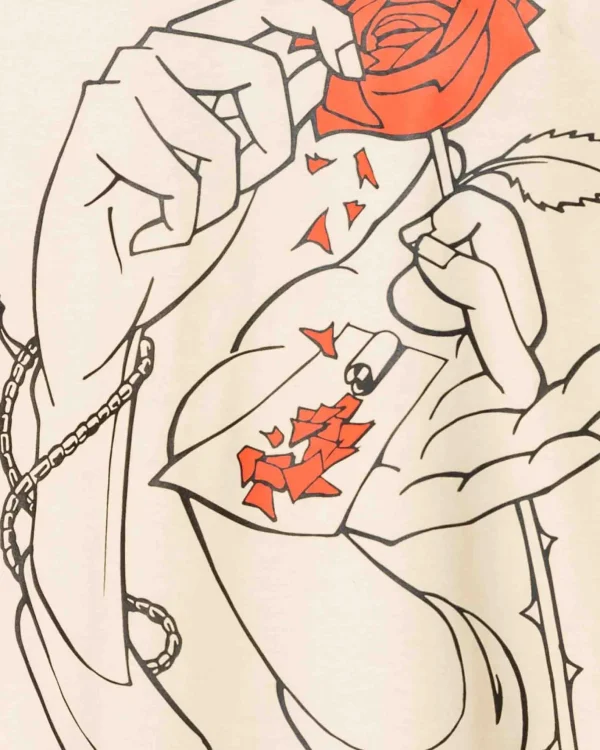 Holy Roses-T-Shirt-Beige>Jacker Best