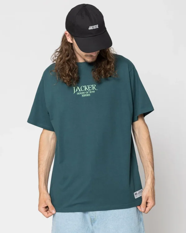 House Of Sins-T-Shirt-Dark Teal>Jacker Online