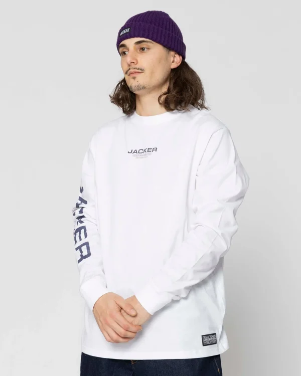 Hustler Service-Long Sleeves-White>Jacker Sale