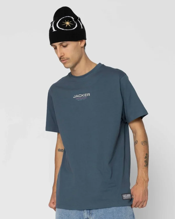 Hustler Service-T-Shirt-Blue>Jacker Best