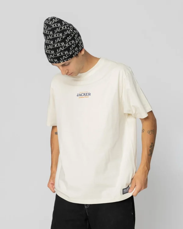 Junk Food-T-Shirt-Beige>Jacker Fashion