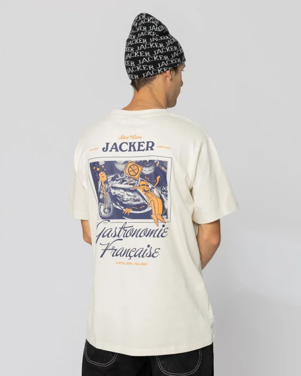 Junk Food-T-Shirt-Beige>Jacker Fashion
