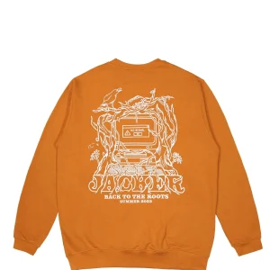 No Signal-Crewneck-Caramel>Jacker Outlet