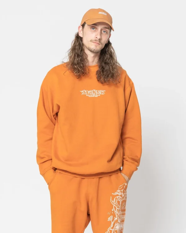 No Signal-Crewneck-Caramel>Jacker Outlet