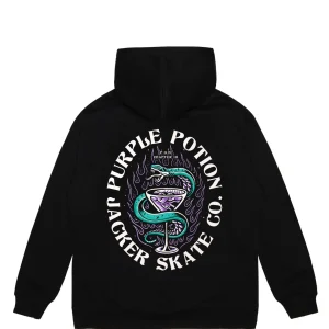 Purple Potion-Hoodie-Black>Jacker Shop