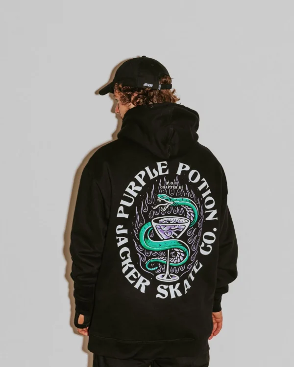 Purple Potion-Hoodie-Black>Jacker Shop
