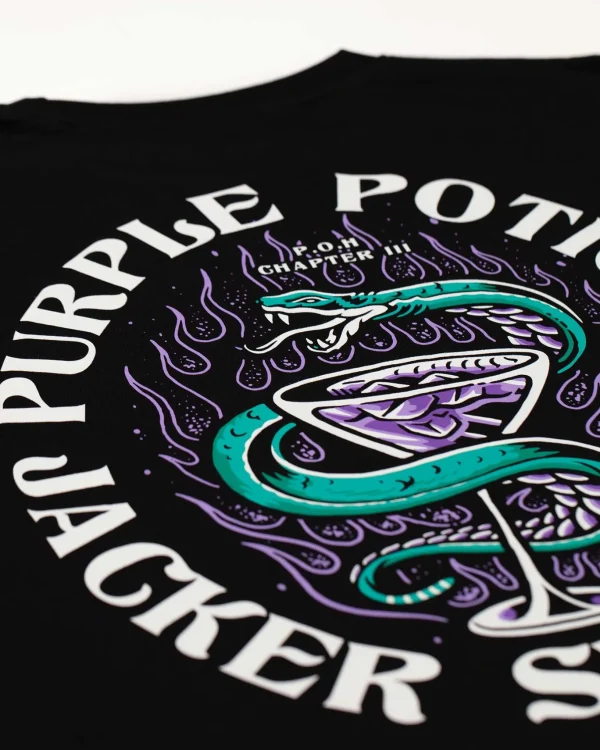 Purple Potion-T-Shirt-Black>Jacker Outlet
