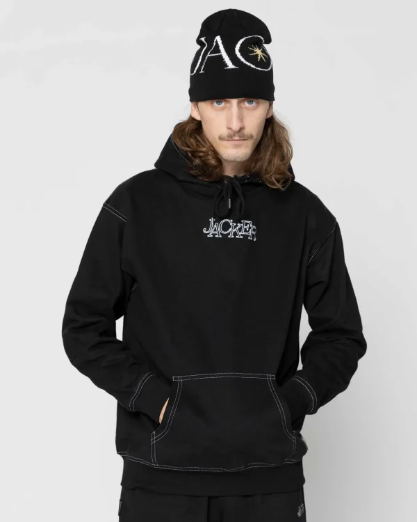 Select Contrast Hood-Hoodie-Black>Jacker Sale