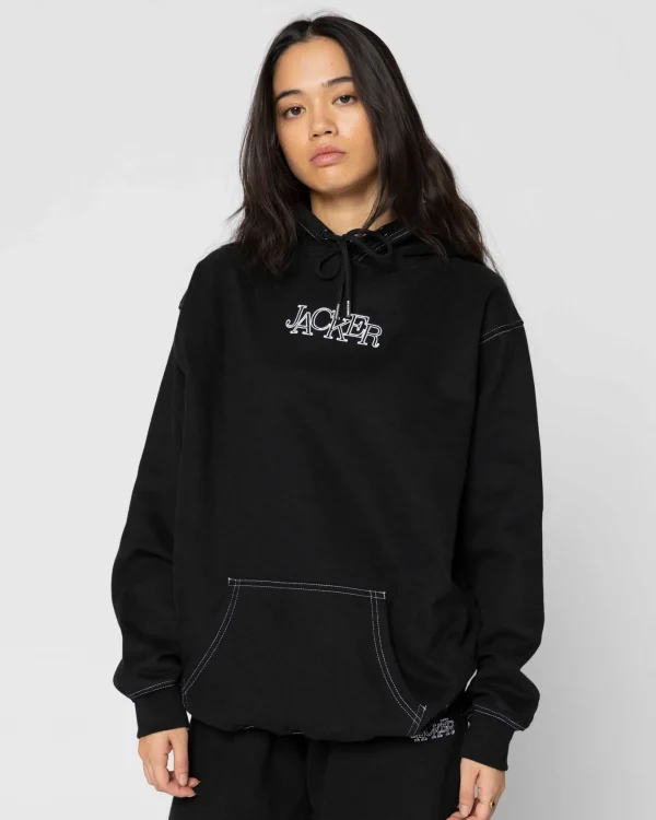 Select Contrast Hood-Hoodie-Black>Jacker Sale