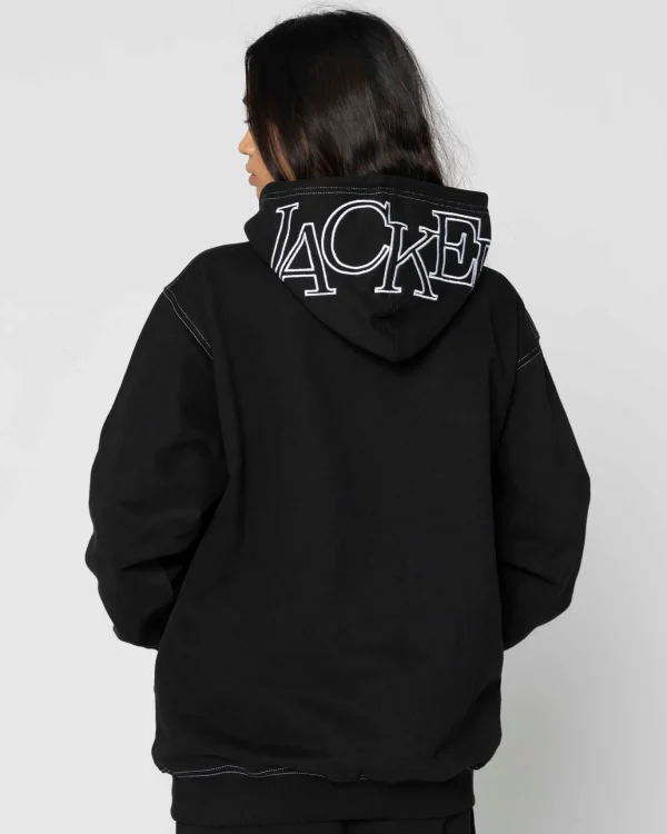 Select Contrast Hood-Hoodie-Black>Jacker Sale
