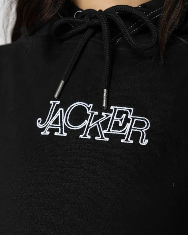 Select Contrast Hood-Hoodie-Black>Jacker Sale