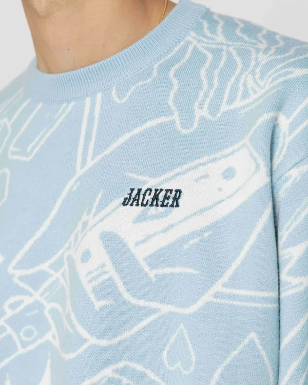 Soulmate-Knit-Blue>Jacker Clearance