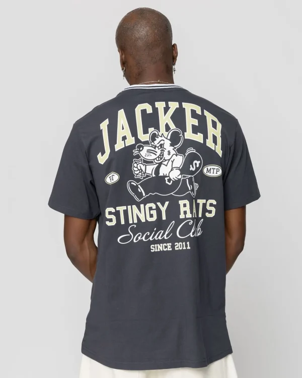 Stingy-T-Shirt-Navy>Jacker New