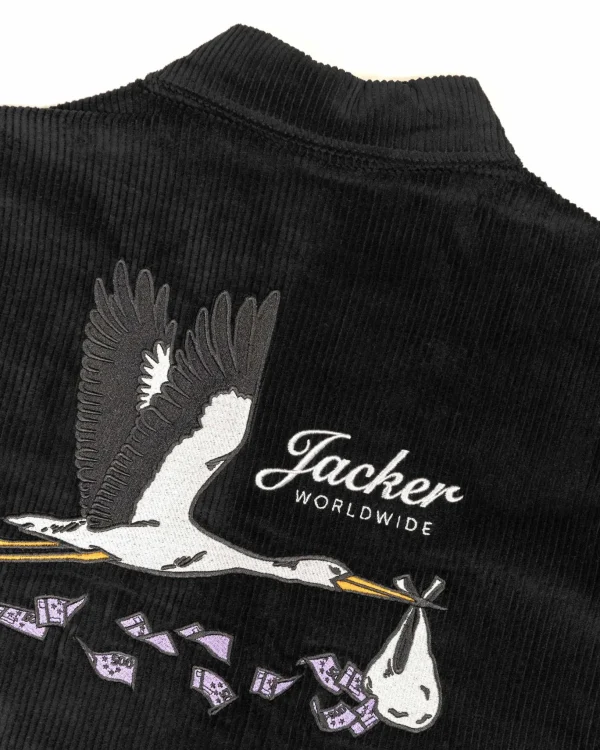 Stork Corduroy-Overshirt-Black>Jacker Clearance