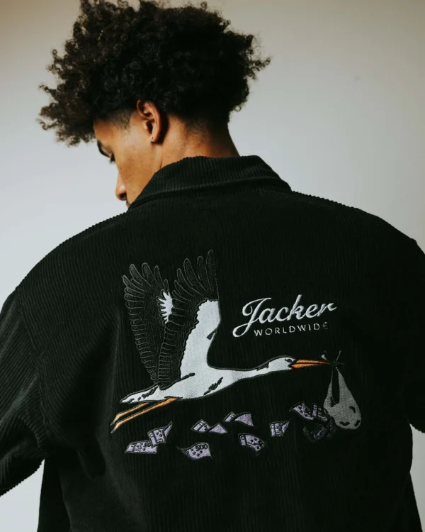 Stork Corduroy-Overshirt-Black>Jacker Clearance