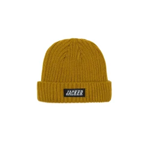 Team Logo-Short Beanie-Gold>Jacker Discount