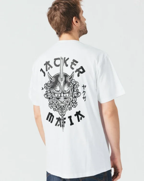 Yakuza-T-Shirt-White>Jacker Fashion